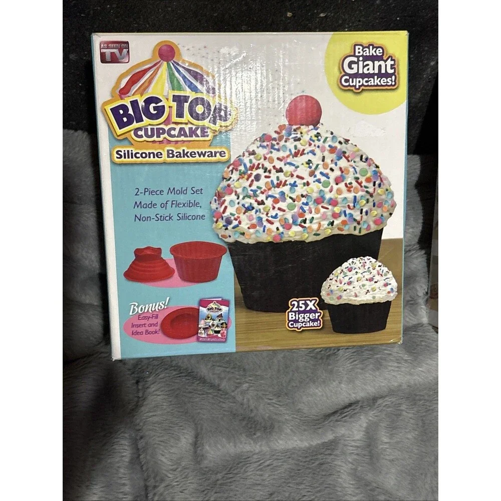 Big Top Cupcake Silicone Bakeware As Seen on TV Brand New In Box